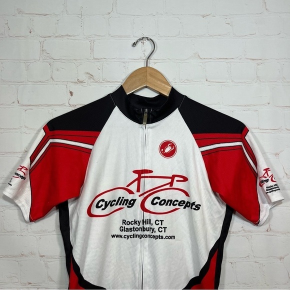 Vintage Castelli Cycling Jersey Mens Medium Short Sleeve Pockets Zip Up - Picture 2 of 11